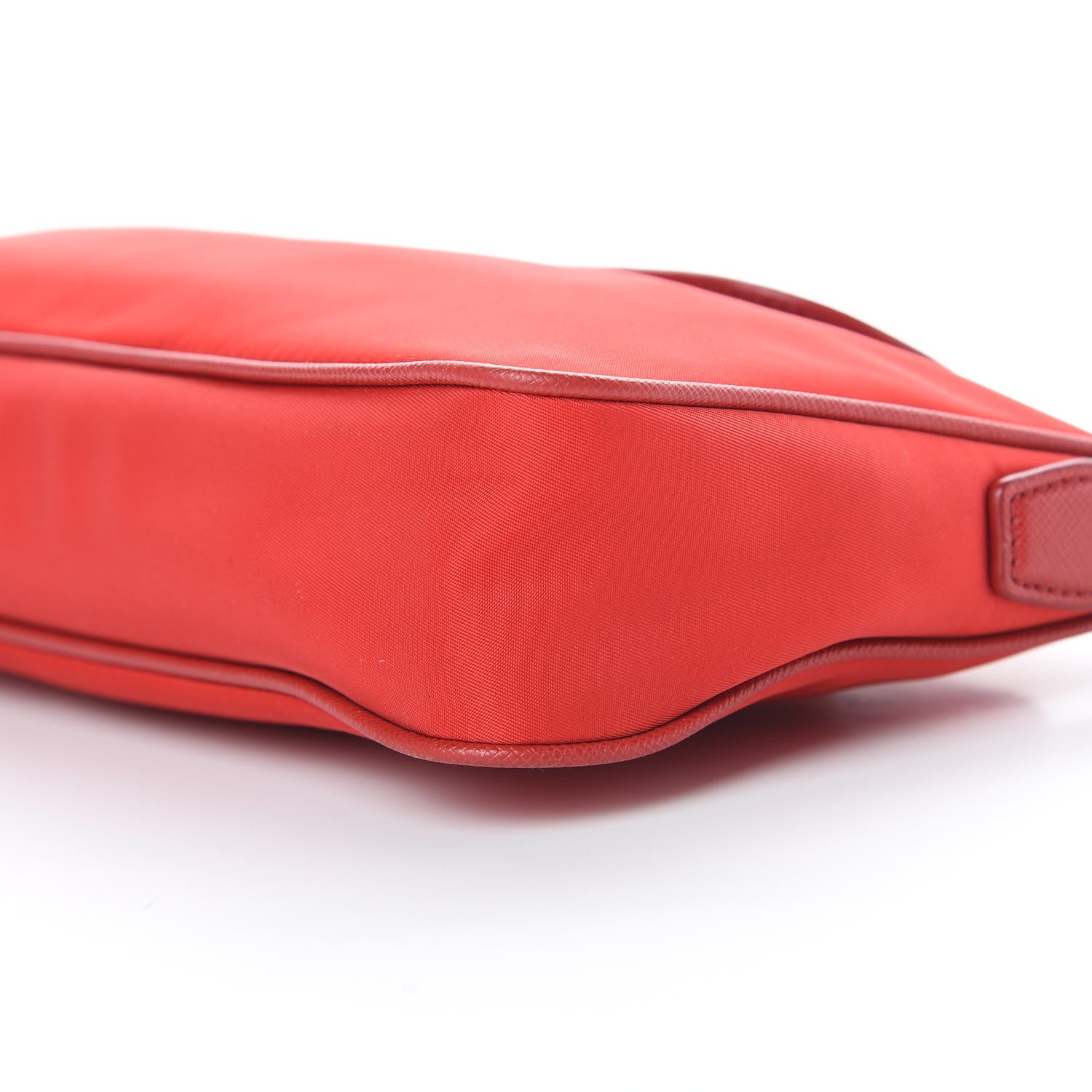 Prada Tessuto Nylon Saffiano Crossbody Bag Rosso 10 of 12