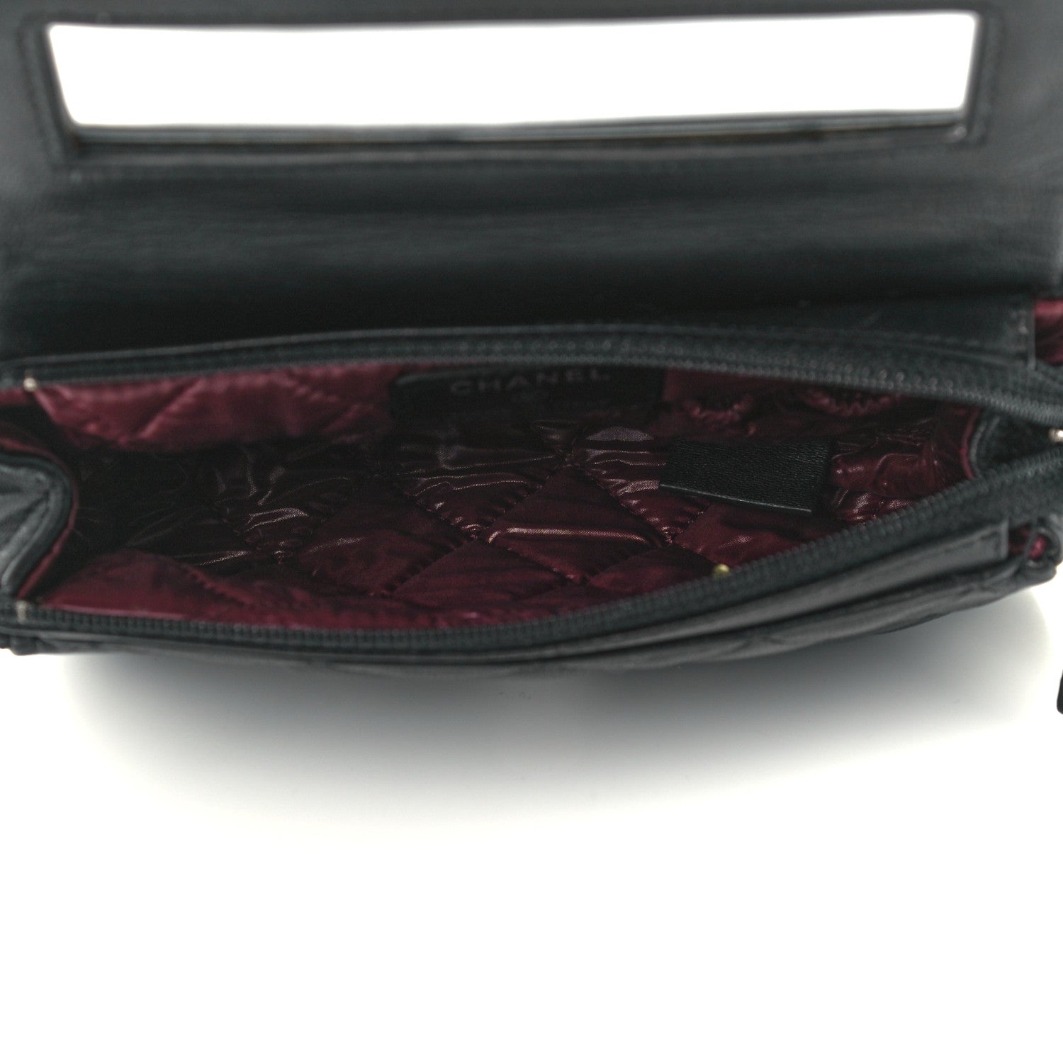 Chanel Lambskin Quilted Flap Cosmetic Case Black 5 of 12