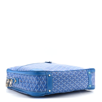 Goyard Goyardine Ambassade MM Briefcase Sky Blue 4 of 12