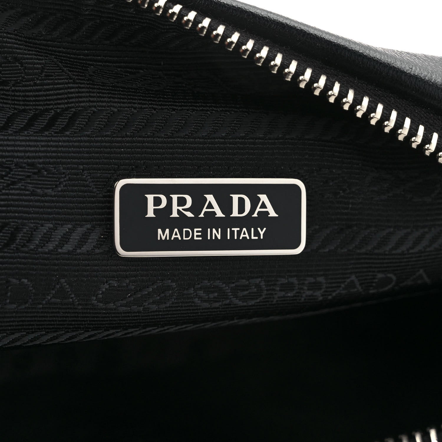 Prada Grace Lux Triangle Shoulder Bag Black 6 of 10