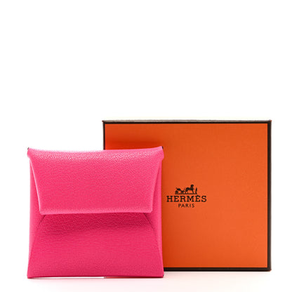 Hermes Chevre Chamkila Bastia Coin Purse Rose Pop 8 of 8