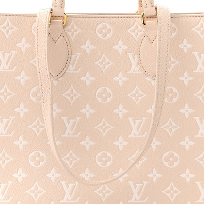 Louis Vuitton Empreinte Monogram Spring In The City Onthego MM Beige Pink Yellow 7 of 10