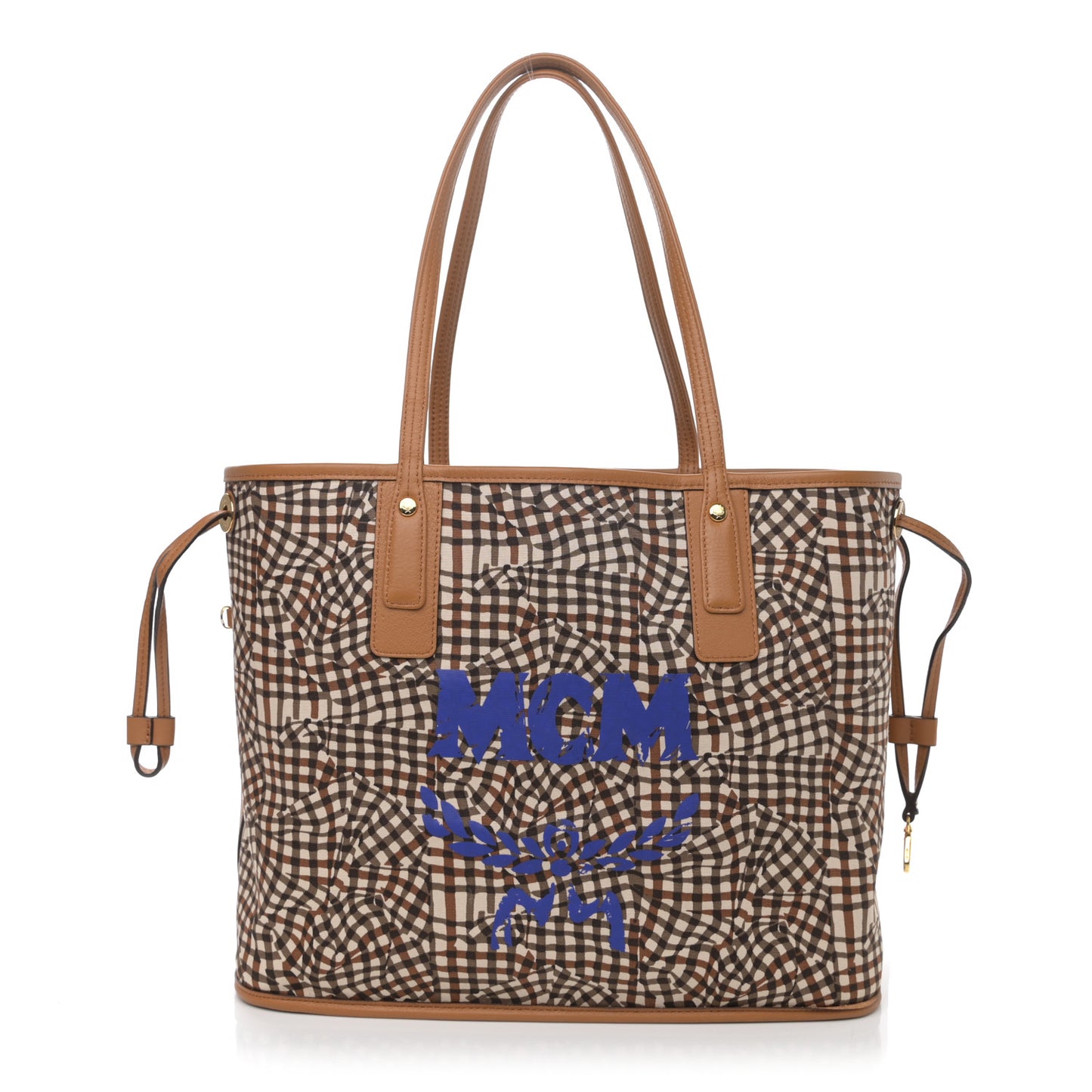 Visetos Large Liz Reversible Shopper Tote Cognac