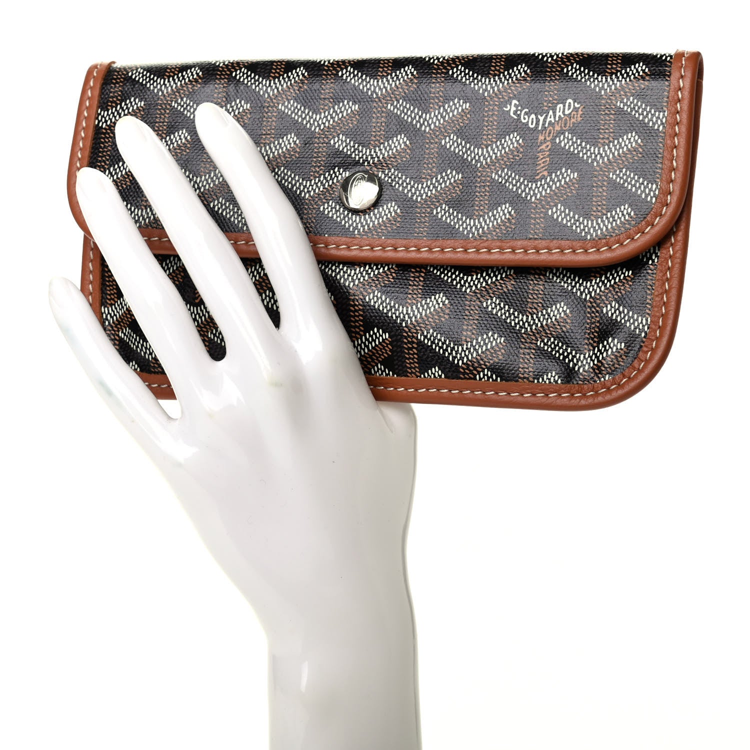 Goyard Goyardine Pouch Black Gold 2 of 6