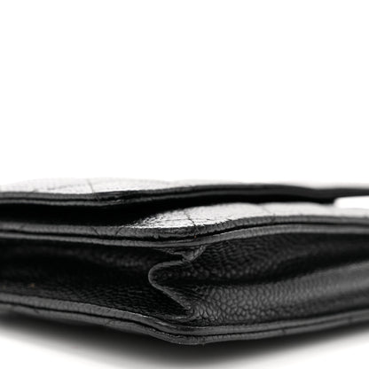 Chanel Caviar Quilted Wallet on Chain WOC Black 10 of 12