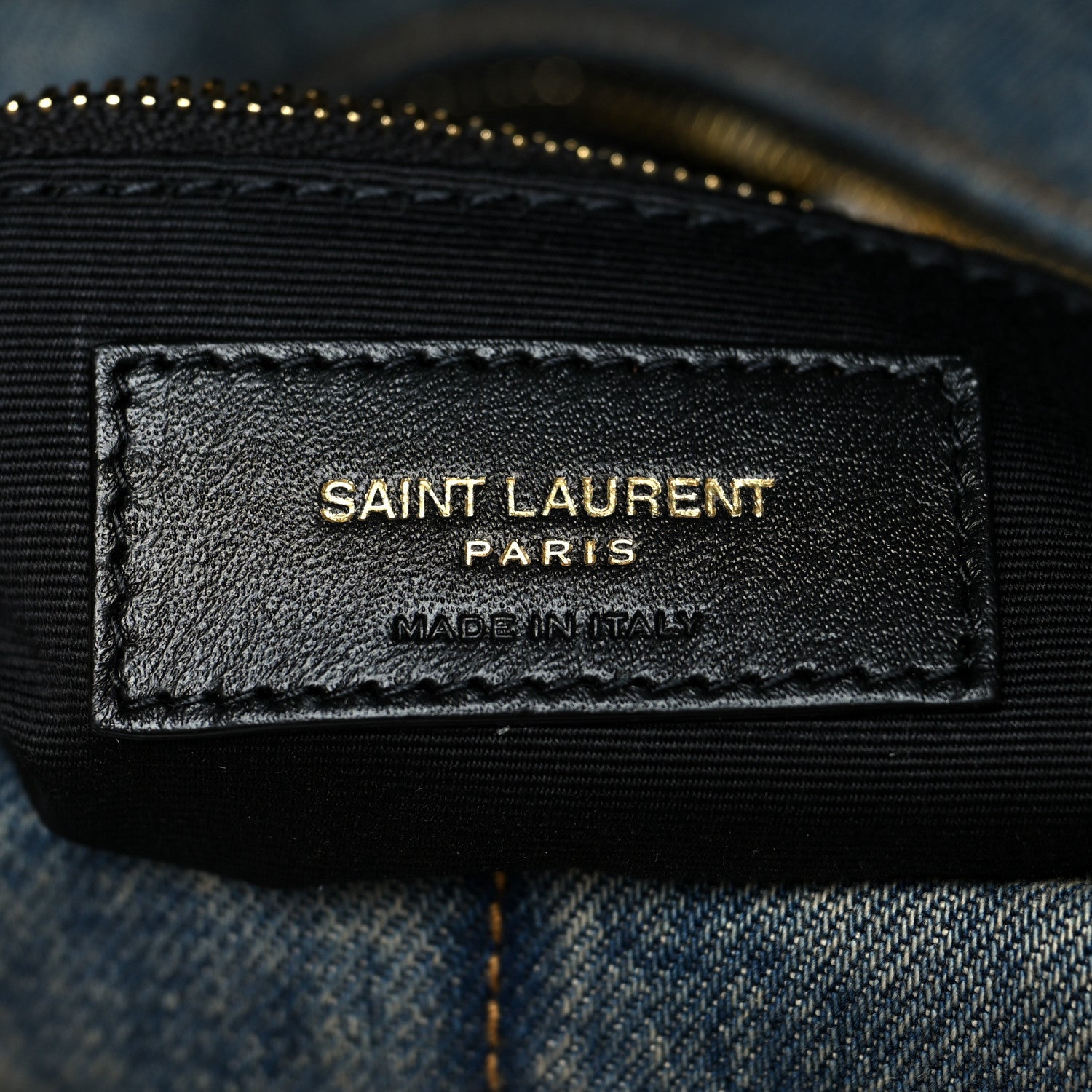 Saint Laurent Denim Quilted Small Loulou Puffer Monogram Chain Satchel Blue Cinnamon 5 of 9