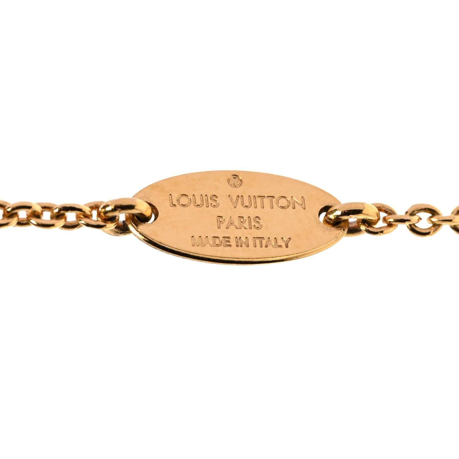 Louis Vuitton Essential V Necklace Gold 4 of 8