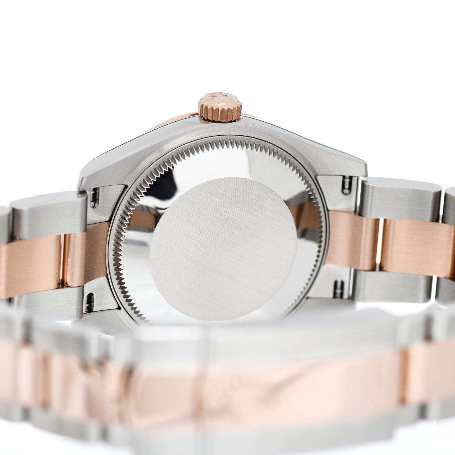 Rolex Stainless Steel 18K Everose Gold Diamond 31mm Oyster Perpetual Datejust Watch Silver 278241 4 of 5