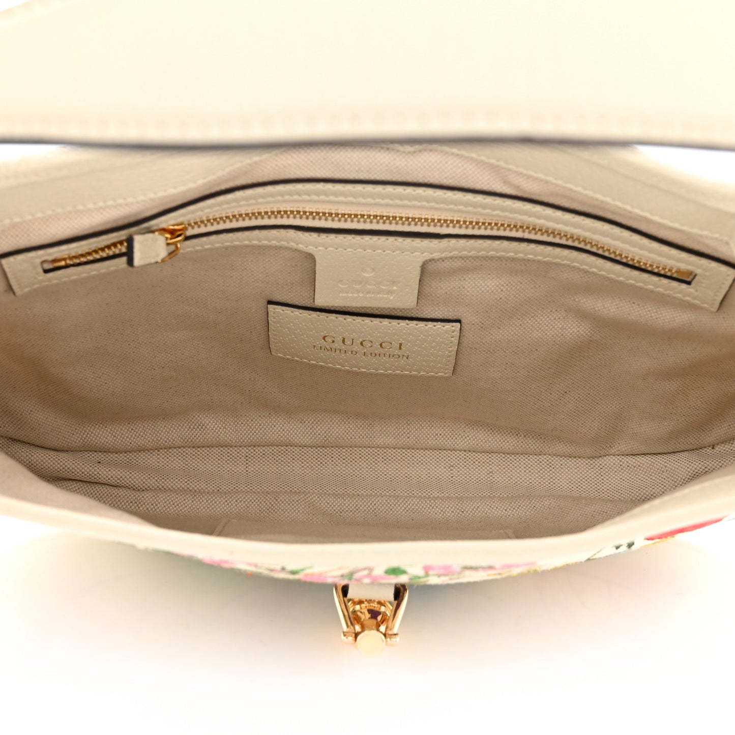 Canvas Flora Medium Jackie Hobo White