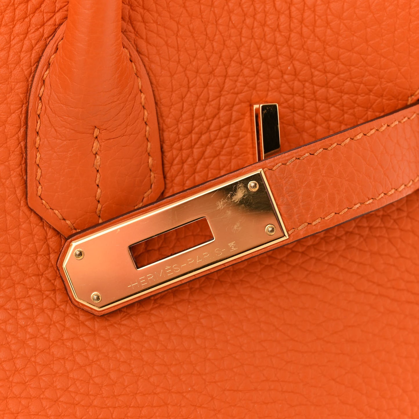 Taurillon Clemence Birkin 30 Abricot