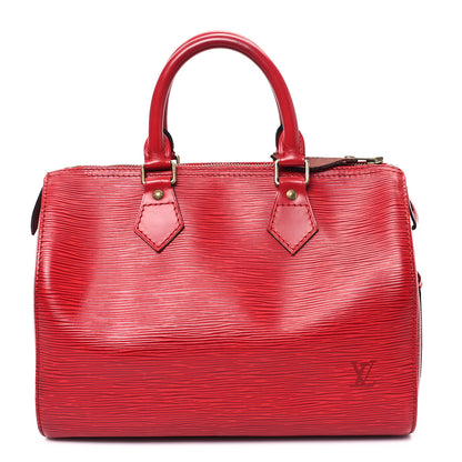 Louis Vuitton Epi Speedy 25 Castillan Red 1 of 12