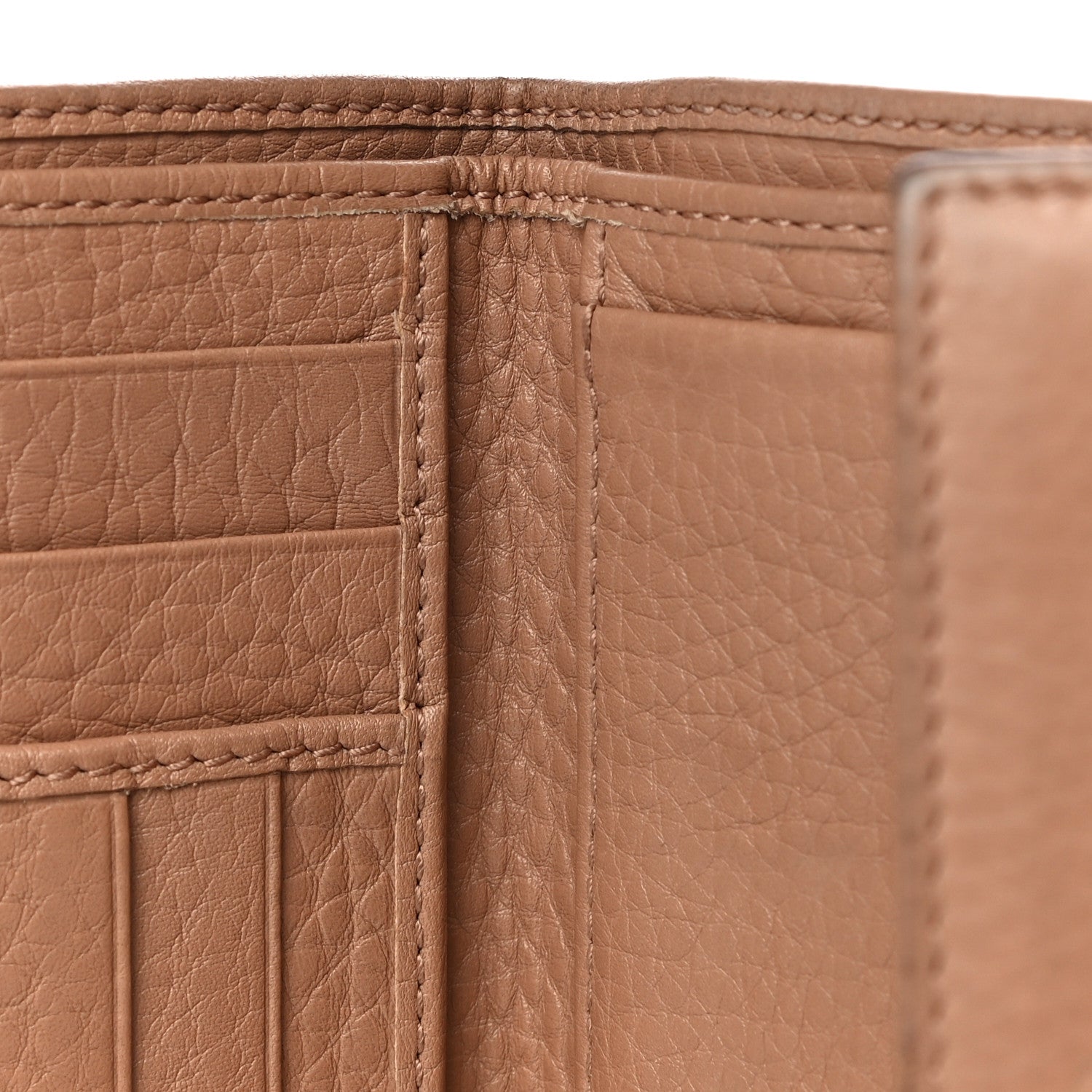 Gucci Deerskin Continental Flap Wallet Brown 14 of 26