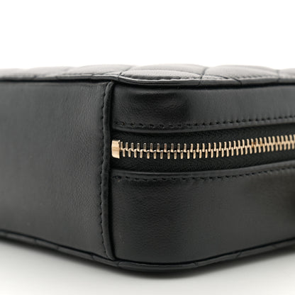 Chanel Lambskin Quilted CC Pearl Crush Camera Case Black 10 of 11