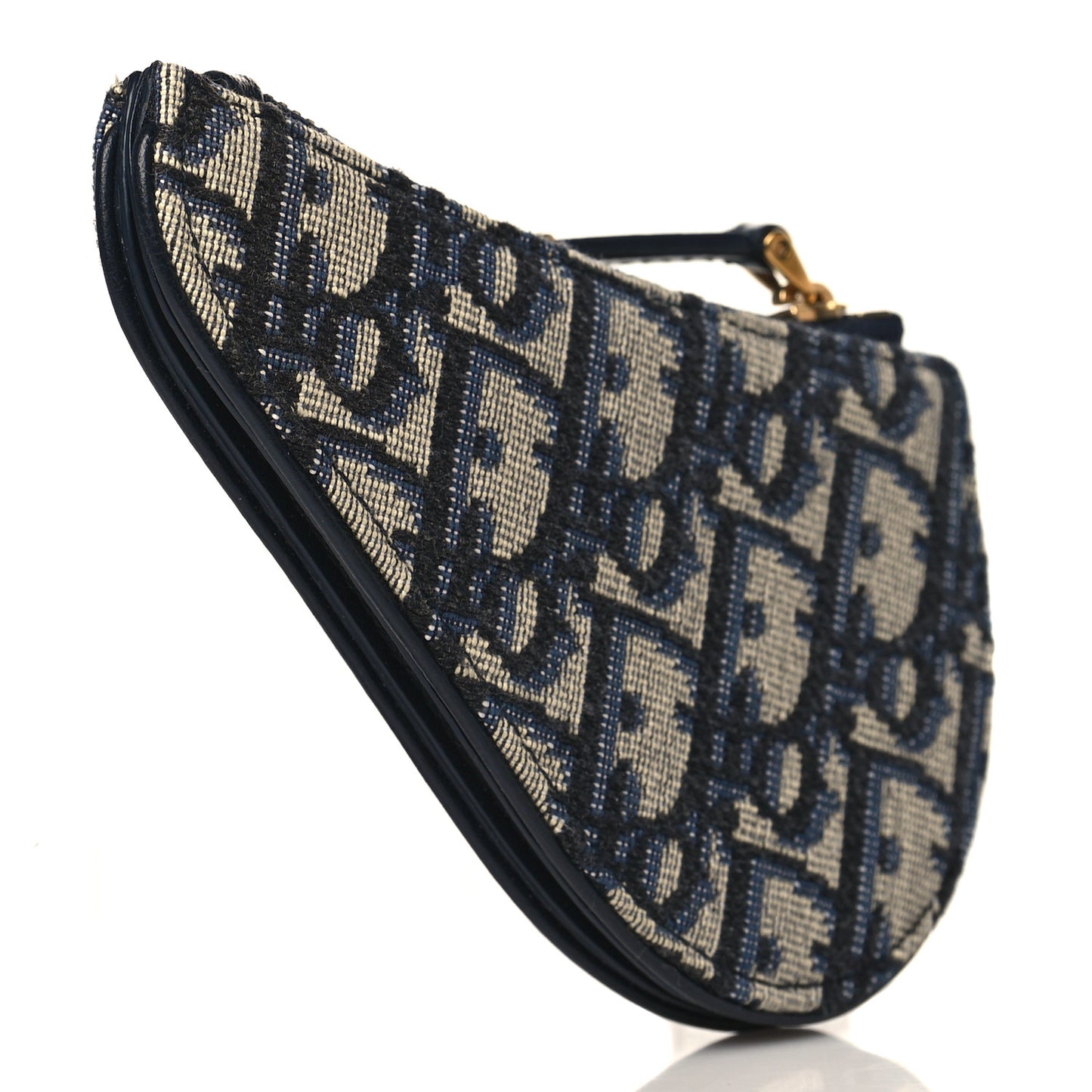 Oblique Saddle Coin Purse Blue
