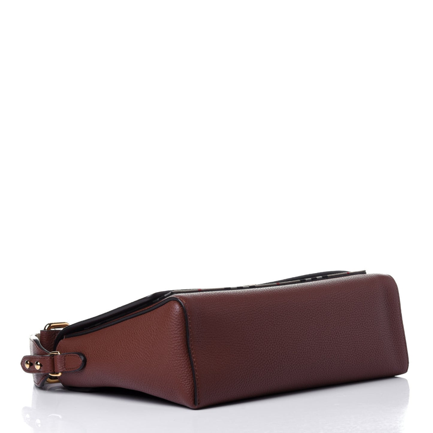 Calfskin Vintage Check Note Crossbody Bag Tan
