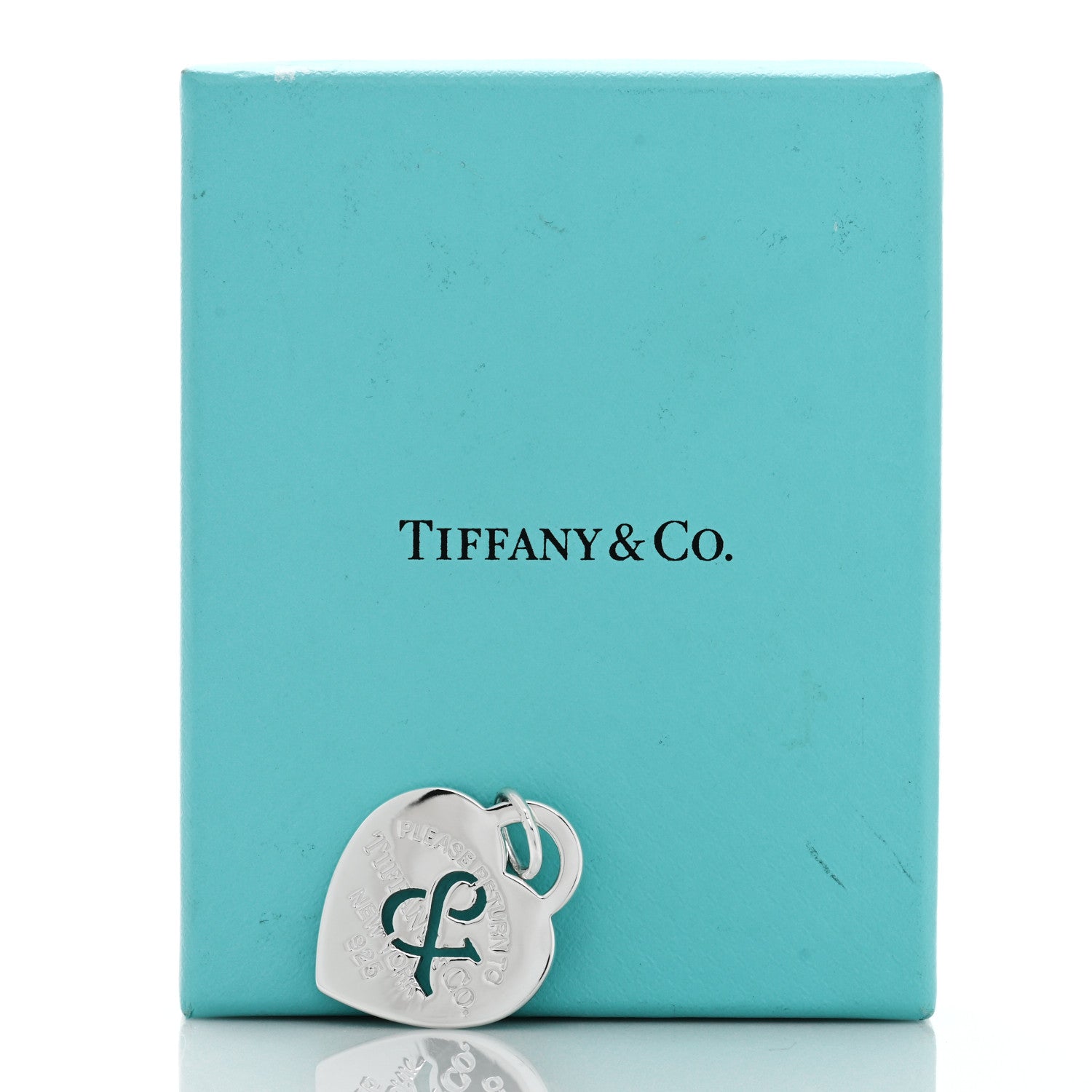 Tiffany Sterling Silver Return to Tiffany Ampersand Heart Charm 4 of 4