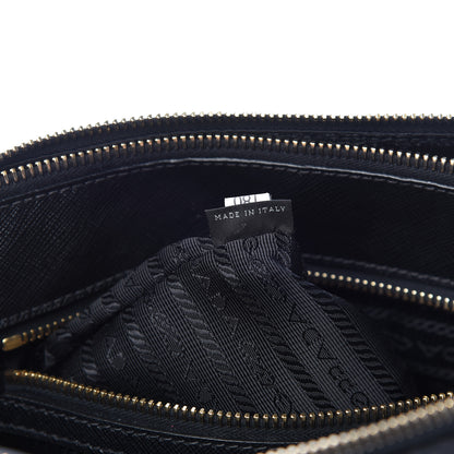 Prada Saffiano Small Galleria Double Zip Tote Black 9 of 20
