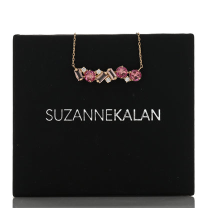 Suzanne Kalan 14K Rose Gold Diamond Morganite Pink Topaz Amalfi Blend Pink Ombre Pendant Necklace 4 of 4