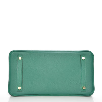 Hermes Epsom Birkin 30 Vert Vertigo 6 of 29