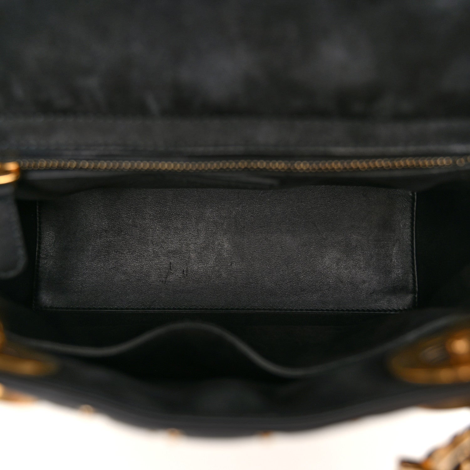 Christian Dior Calfskin Cannage Studded Medium Supple Lady Dior Black 5 of 12