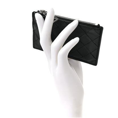Bottega Veneta Nappa Intrecciato Key Case Black 2 of 6