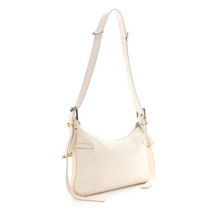 Givenchy Tumbled Calfskin Mini Voyou Boyfriend Party Bag White 3 of 10