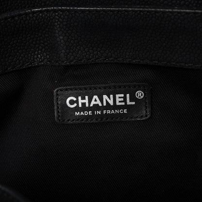 Chanel Iridescent Caviar Quilted Medium Lady Pearly Flap Black 6 of 15