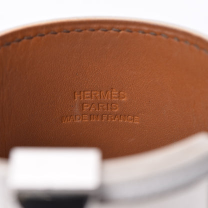Hermes Epsom Collier de Chien CDC Bracelet S White 5 of 10