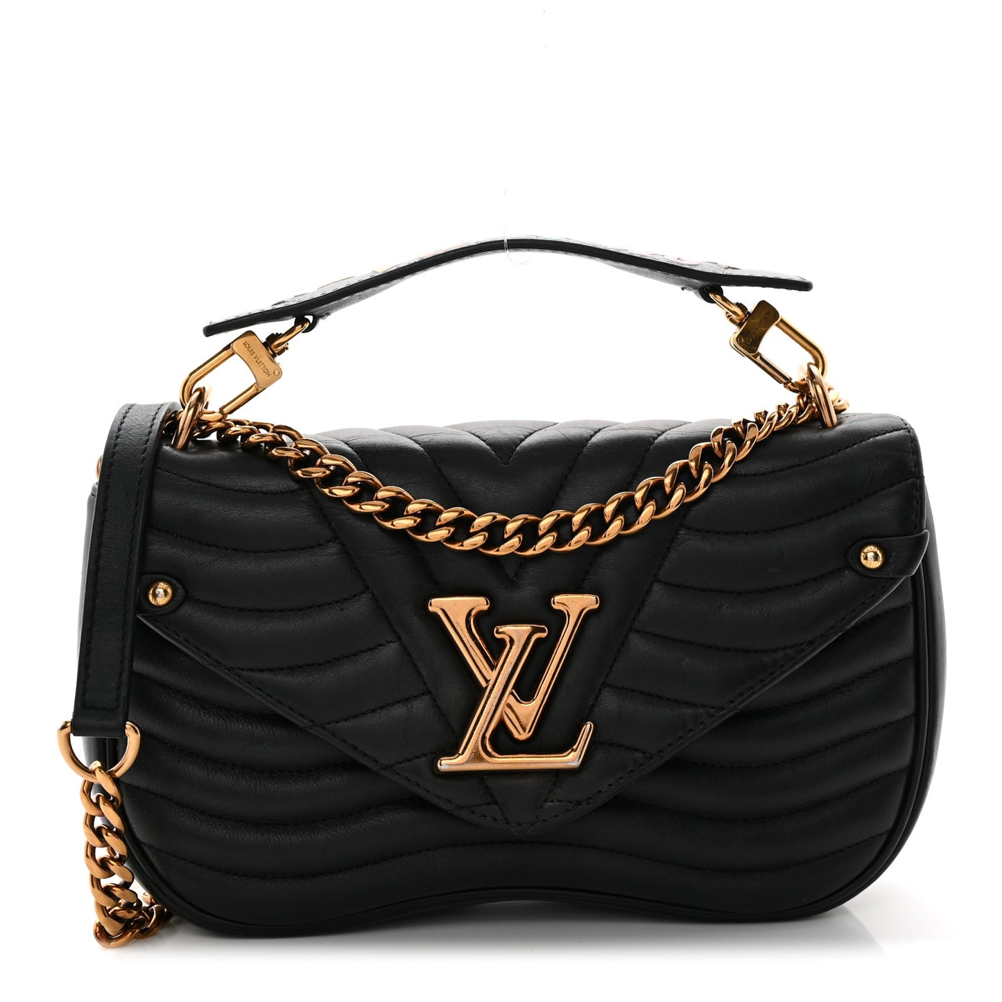 Calfskin New Wave Chain MM Black