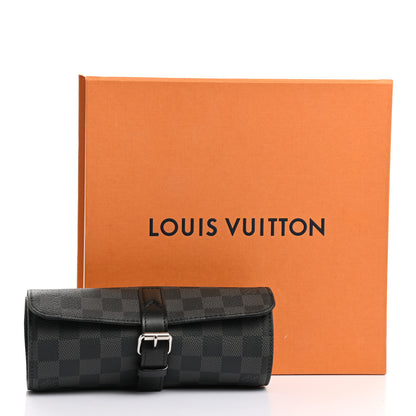 Louis Vuitton Damier Graphite 3 Watch Travel Case 8 of 8