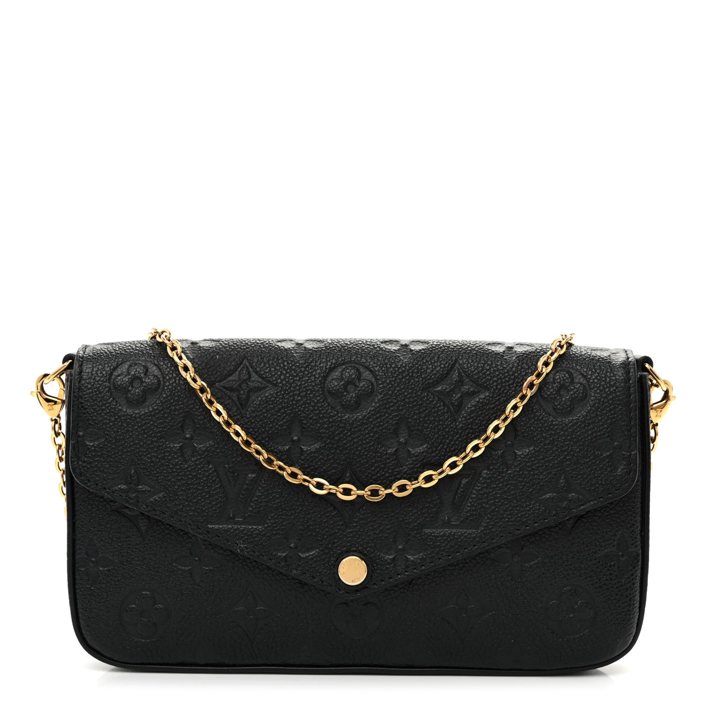 Empreinte Pochette Felicie Chain Wallet Black