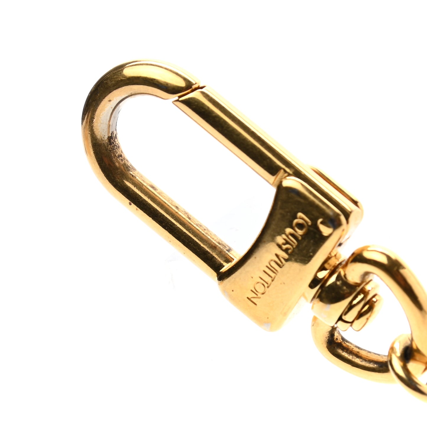 Metal Pochette Extender Key Ring Chain Gold