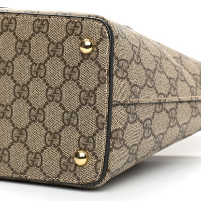 Gucci GG Supreme Monogram Small Zip Top Tote Beige Tuscany 10 of 11