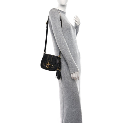 Gucci Calfskin Small Snaffle Bit Shoulder Bag Black 2 of 10
