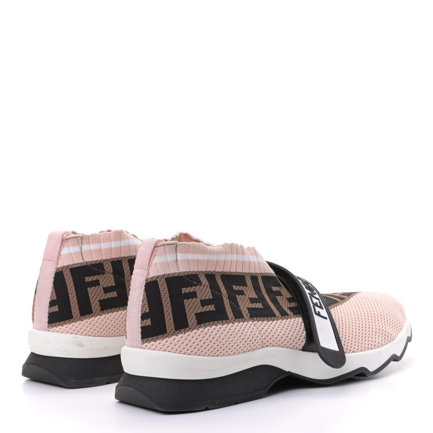 Stretch Yarn FF Stiff Band Rockoko Sneakers 39 Rosa White Tobacco Black