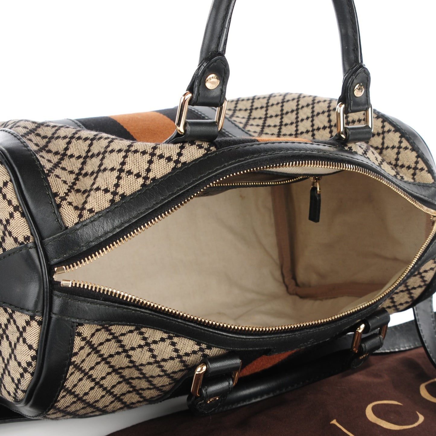 Diamante Vintage Web Medium Boston Black