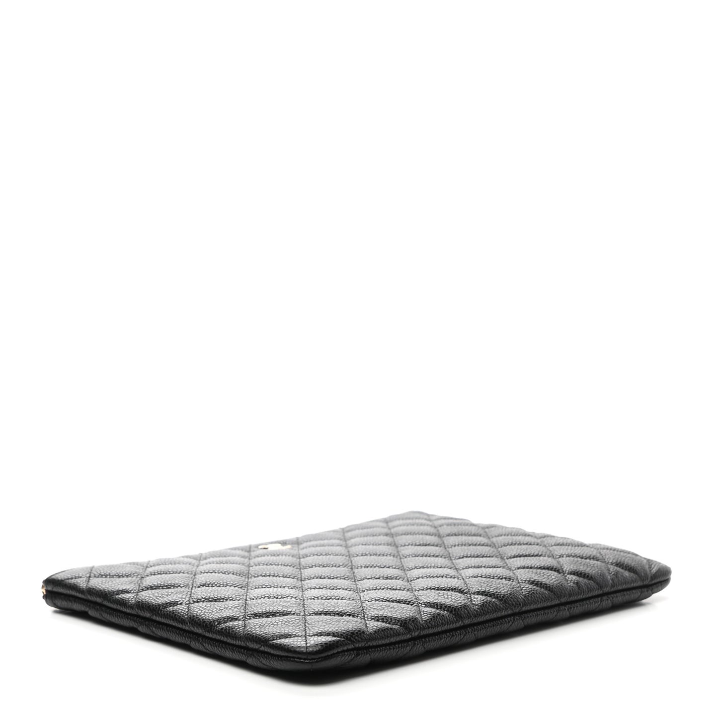 Caviar Quilted Medium Cosmetic Case Black