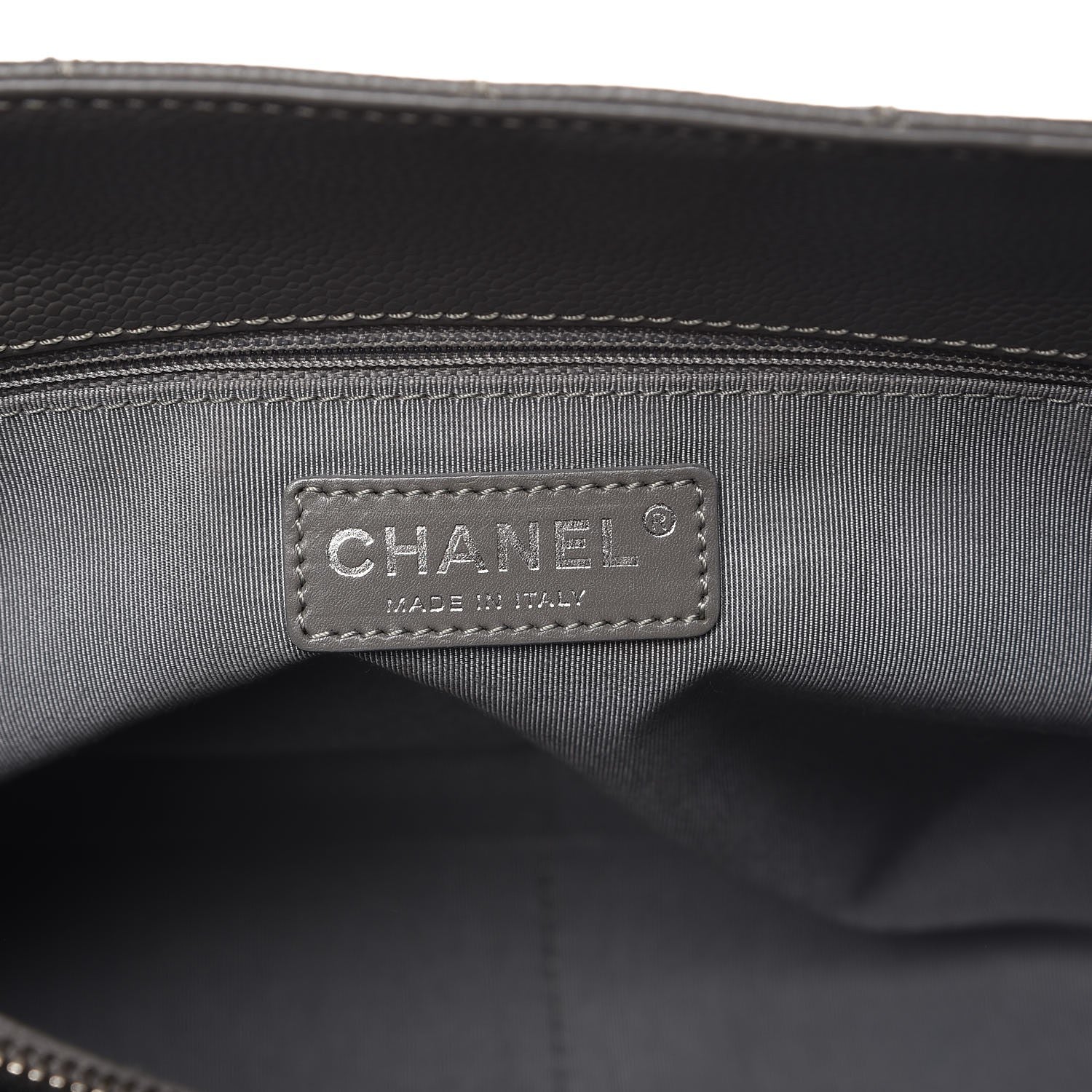 Chanel Caviar Quilted Grand Shopping Tote GST Grey 6 of 12