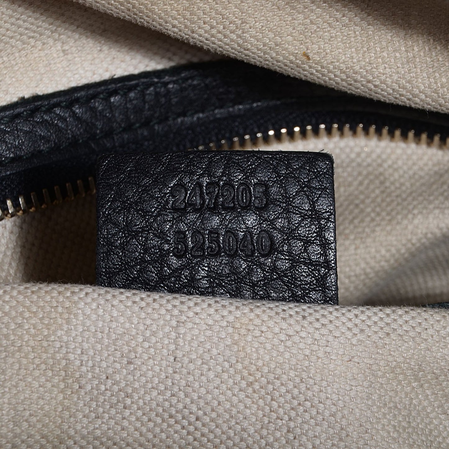 Calfskin Vintage Web Medium Boston Black