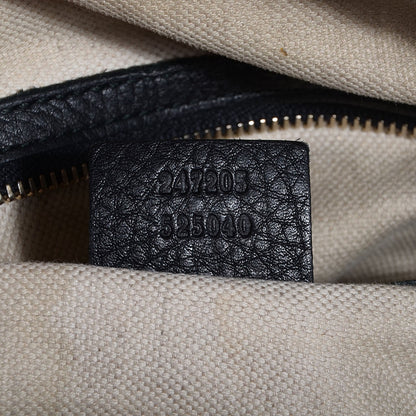 Gucci Calfskin Vintage Web Medium Boston Black 9 of 9