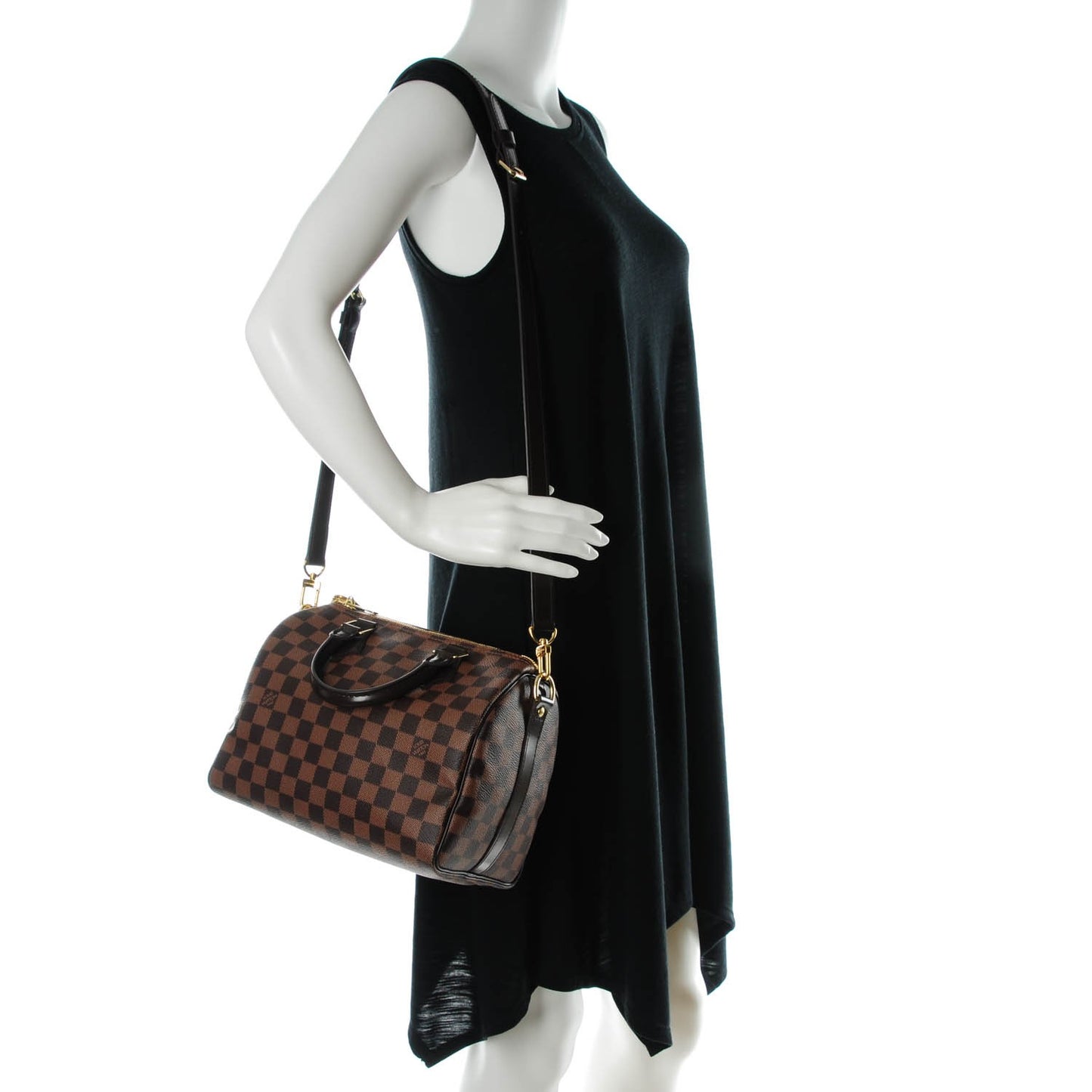 Damier Ebene Speedy Bandouliere 25