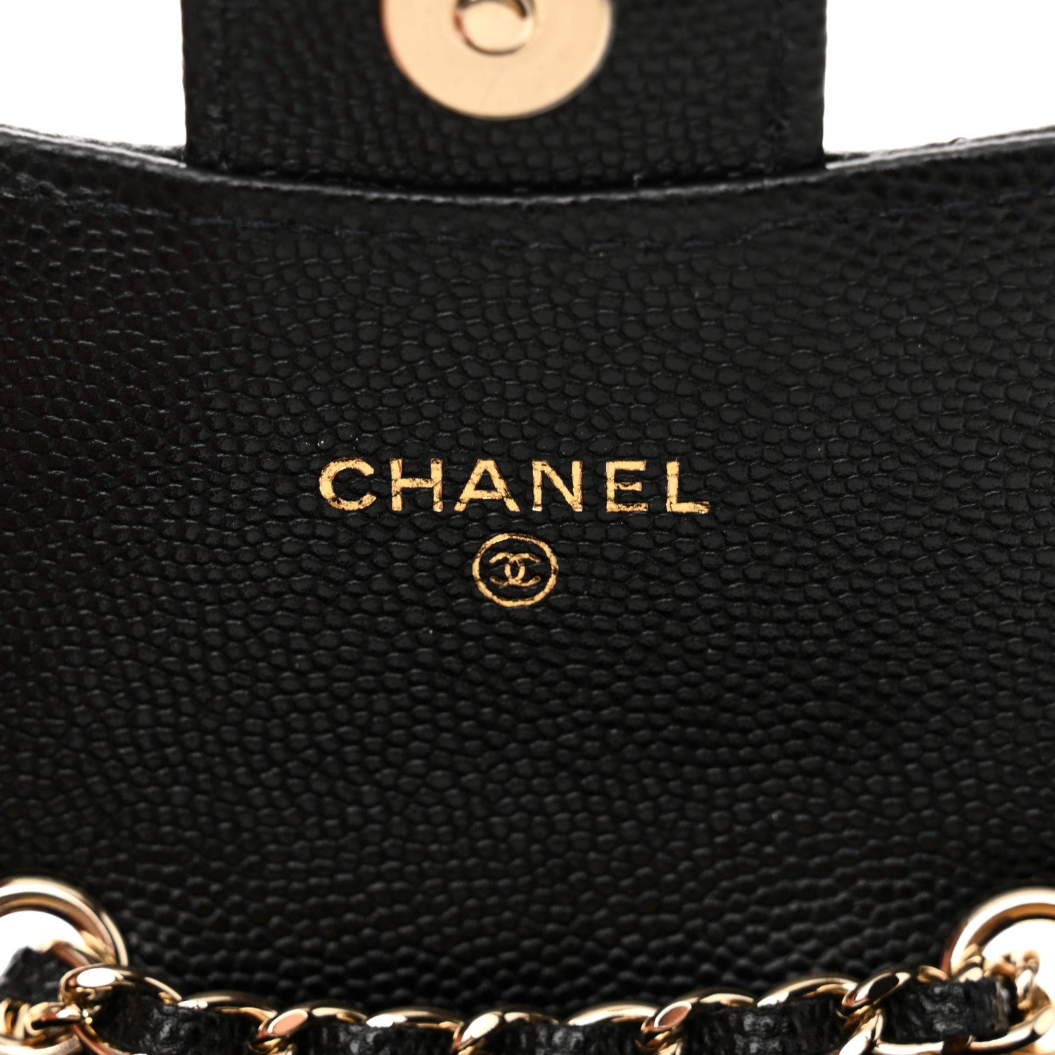 Chanel Caviar Quilted Mini Chain Belt Bag Black 7 of 12
