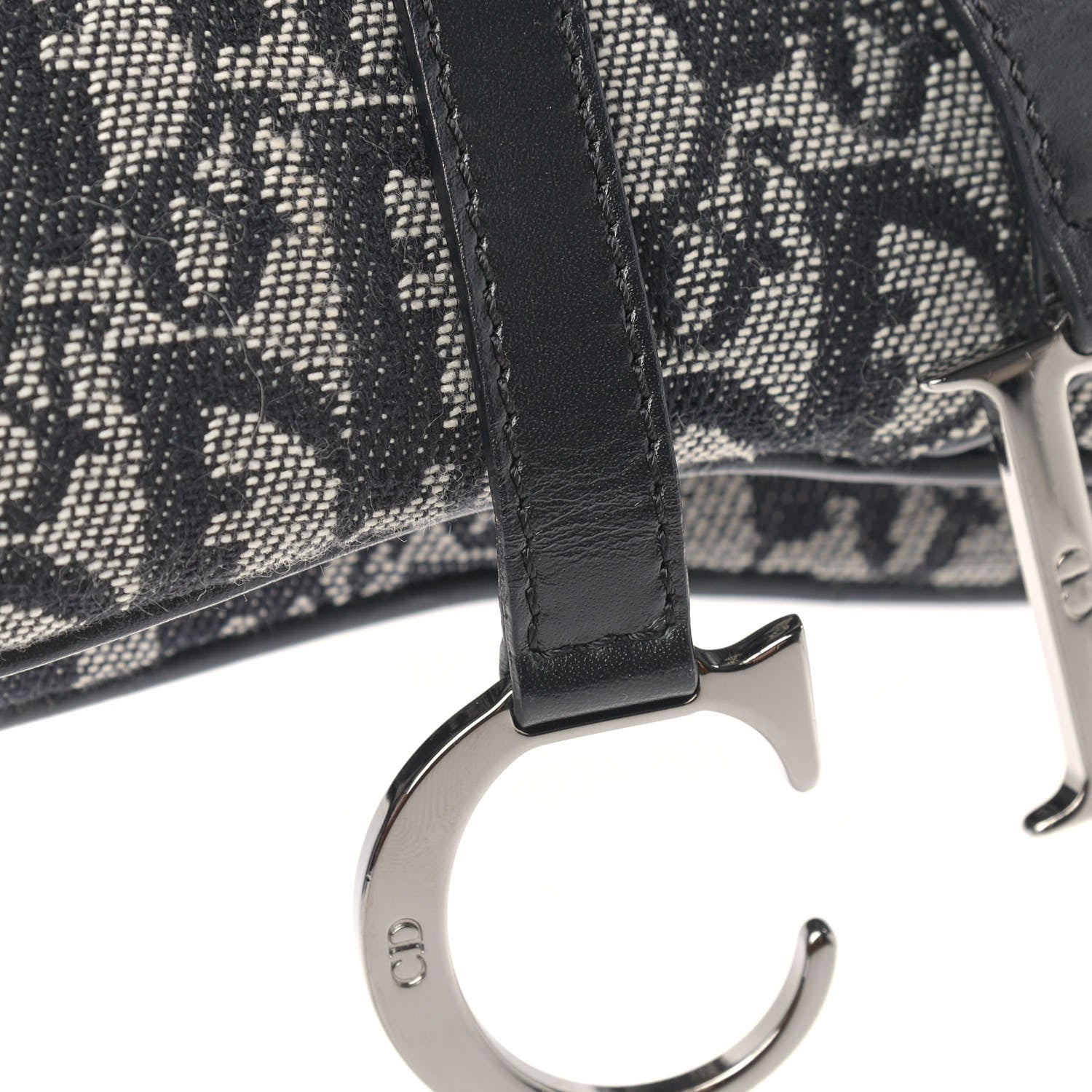 Christian Dior Monogram Double Saddle Bag Black 12 of 12