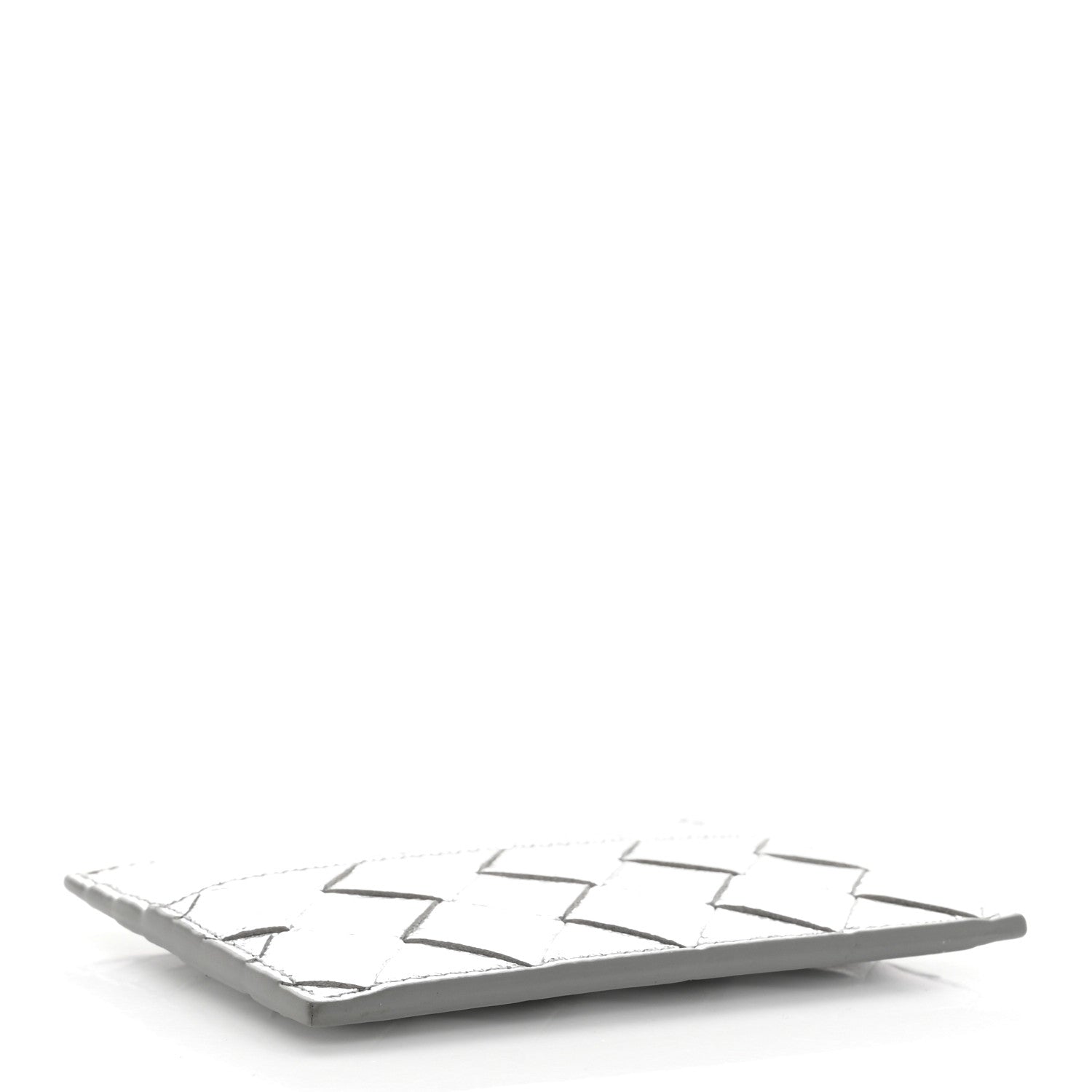 Bottega Veneta Metallic Nappa Intrecciato Card Holder Silver 4 of 7