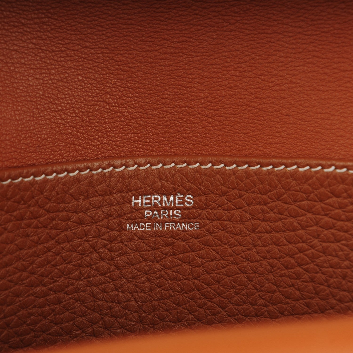 Hermes Taurillon Clemence Halzan 31 Gold 6 of 10