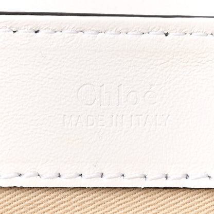 Chloe Calfskin Crocodile Embossed Small C Double Carry Brilliant White 6 of 10