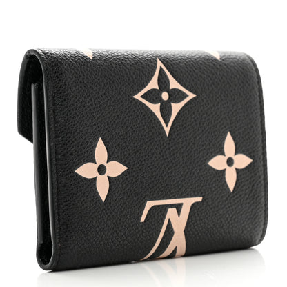 Louis Vuitton Empreinte Monogram Giant Victorine Wallet Black Beige 3 of 7