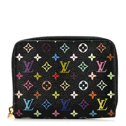 Louis Vuitton Monogram Multicolor Zippy Coin Purse Black Grenade 1 of 7