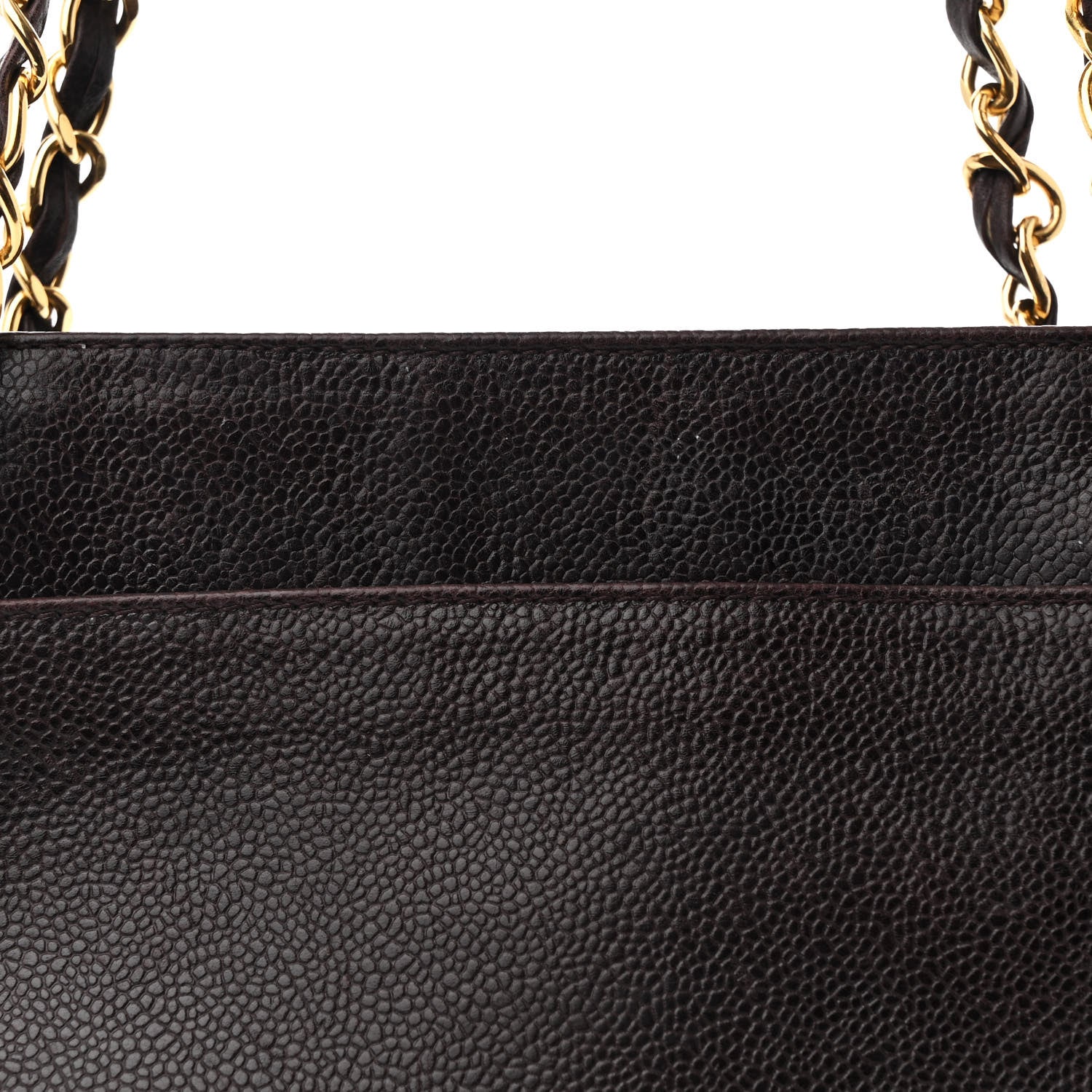 Chanel Caviar CC Shoulder Bag Dark Brown 7 of 11