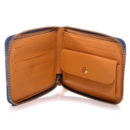 Louis Vuitton Denim Zip Compact Wallet Blue 5 of 7